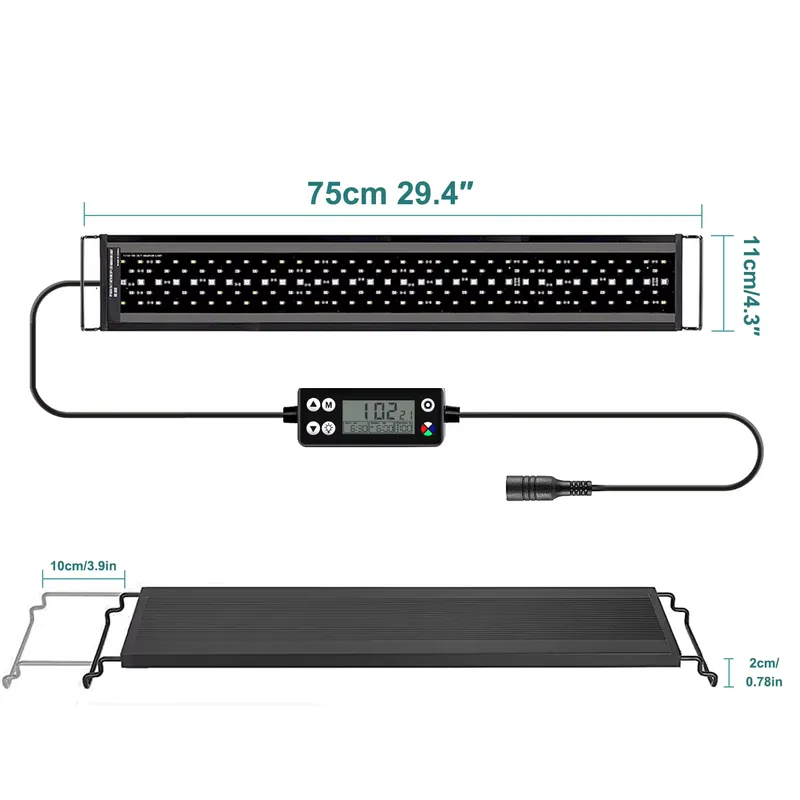 Planted Aquarium Hours - New 75cm Full Spectrum LED Aquarium