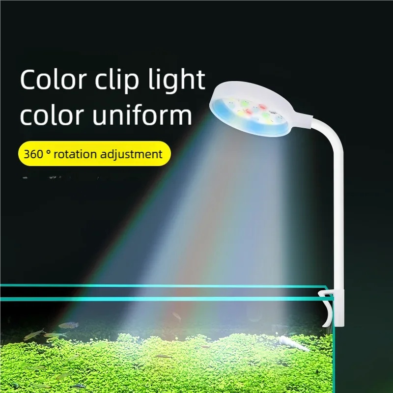 Led Planted Tank Light - 3W LED Clip-On Aquarium Light Full
