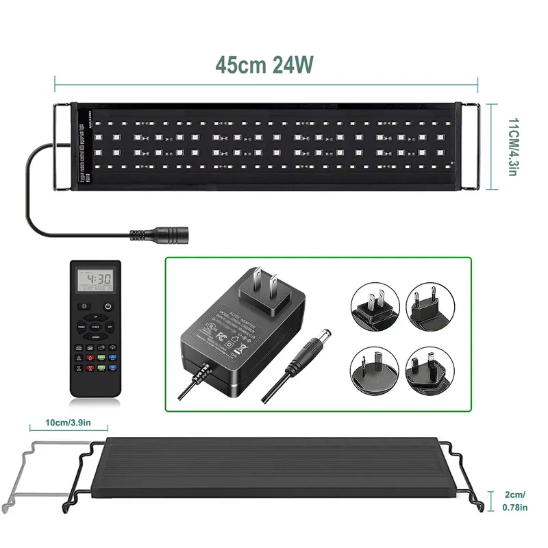Planted Aquarium Hours - SIROKA 45cm Professional LED Fish Aquarium