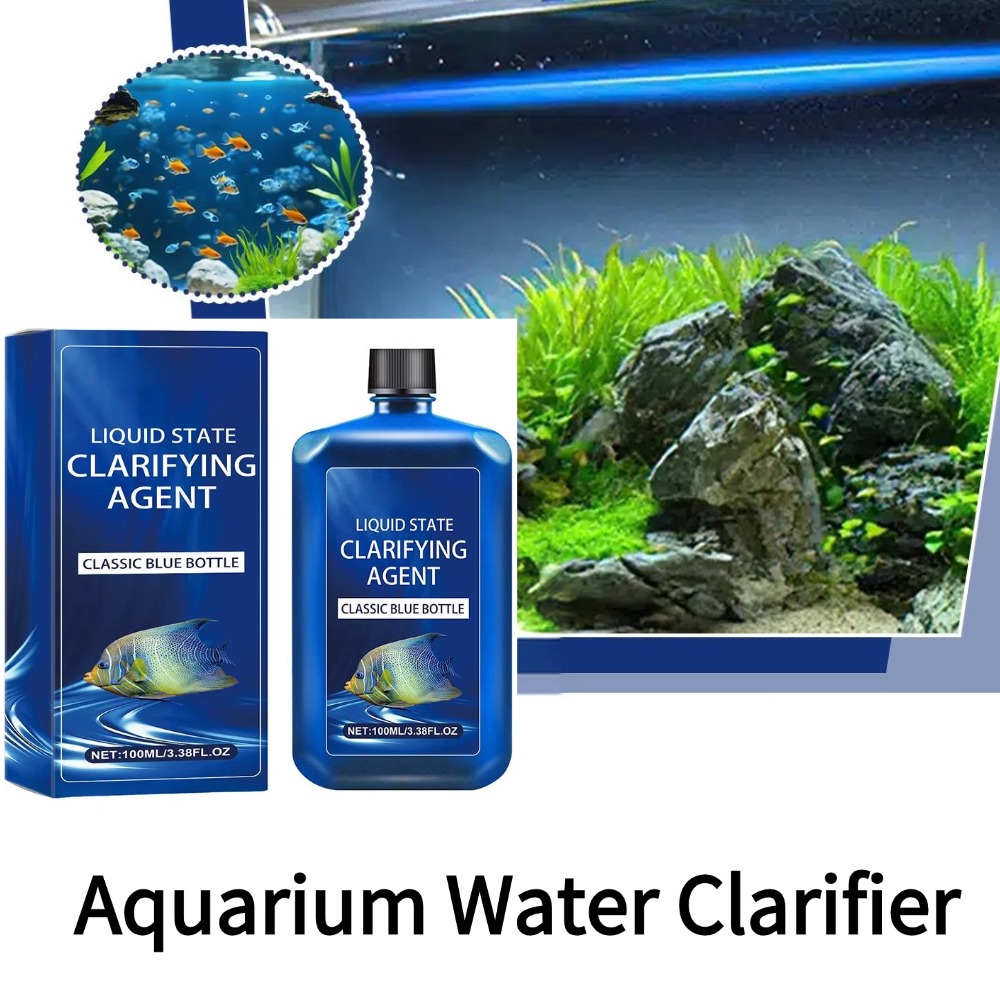 Planted Aquarium Cleaning - Aquarium Water Clarifier 100ml Fish Tank