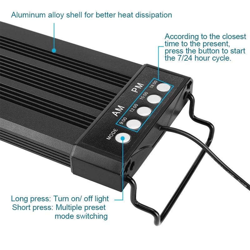 Aquarium LED Lighting 24/7 Hou - Planted Aquarium Hours 评论和价格