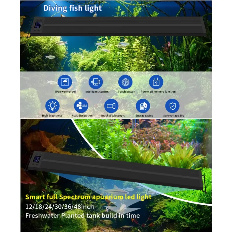 75cm 30inch Plant Light Fish T - Planted Aquarium Hours 评论和价格