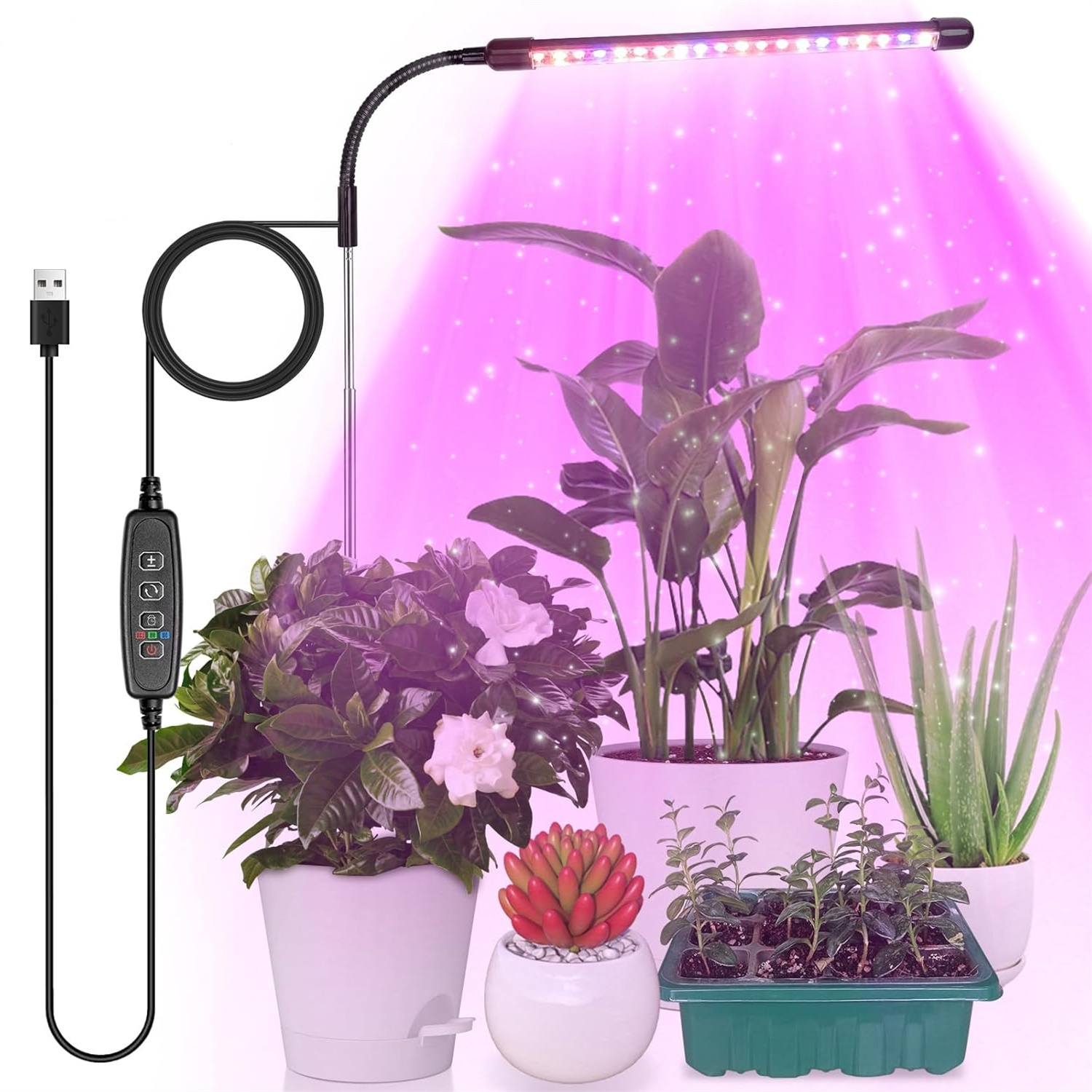 3Colors USB Grow Lamp Plant Fu - Led Planted Tank Light 评论和价格