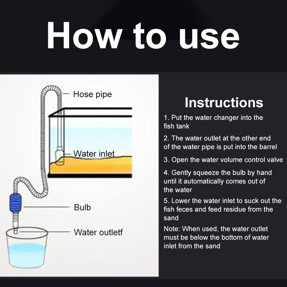 Aquarium Siphon Fish Tank Syph - Planted Aquarium Cleaning 评论和价格
