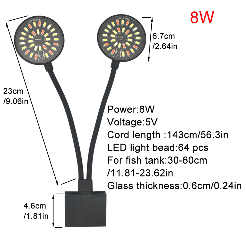 USB Aquarium LED Light Fish Ta - Led Planted Tank Light 评论和价格