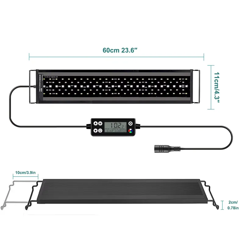 New 60cm Full Spectrum LED Aqu - Planted Aquarium Hours 评论和价格
