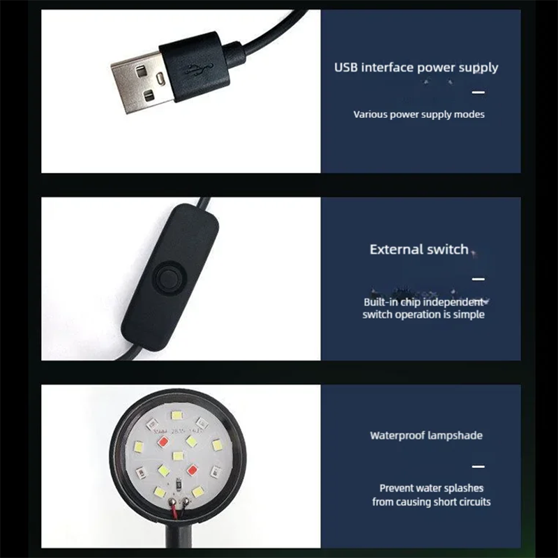 USB LED Fish Tank Clip Lamp Hi - Led Planted Tank Light 评论和价格