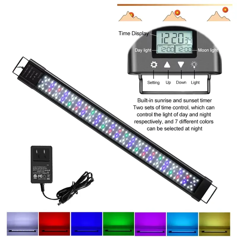 48W IP68 LED Aquarium Light fo - Planted Aquarium Hours 评论和价格